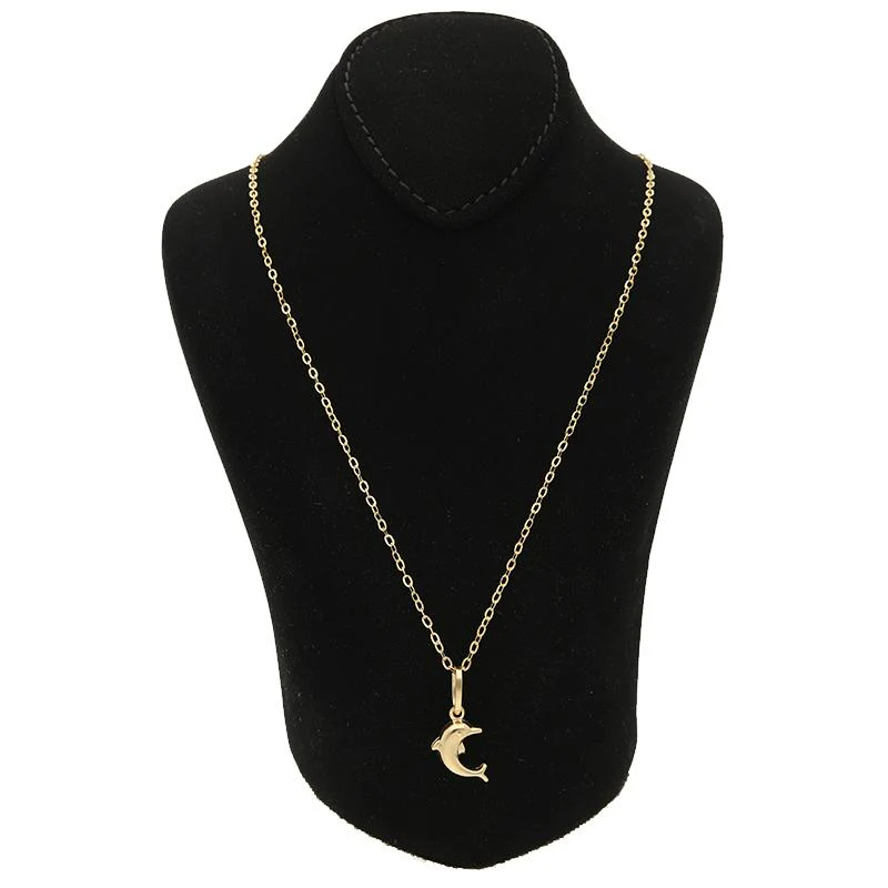 Gold Necklace (Chain with Dolphin Pendant) 18KT - FKJNKL18K2520 - Image 4