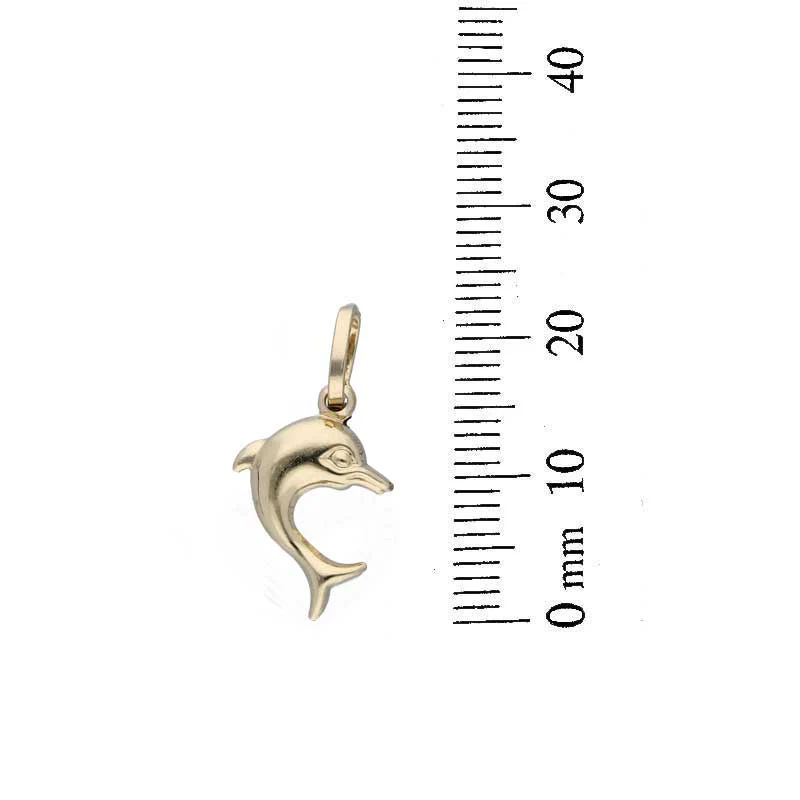 Gold Necklace (Chain with Dolphin Pendant) 18KT - FKJNKL18KU1101 - Image 4