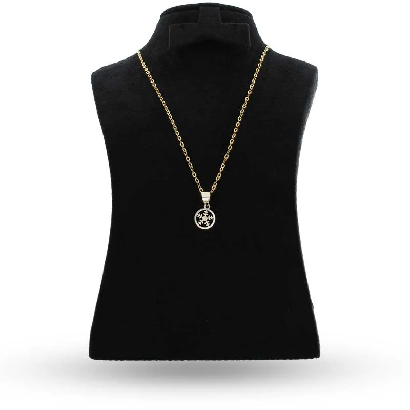Gold Necklace (Chain with Flower Pendant) 18KT - FKJNKL18KU1043 - Image 3