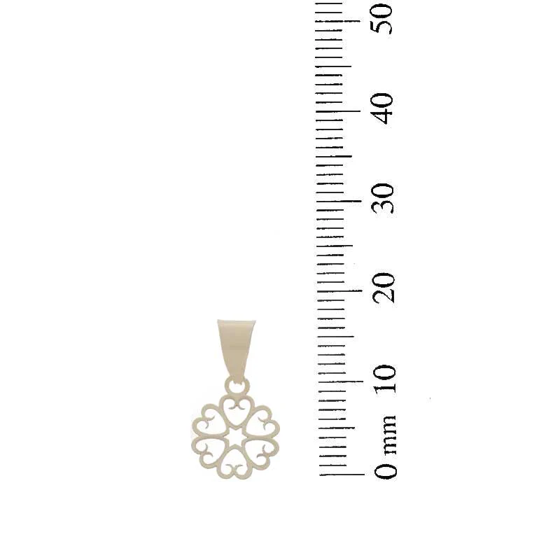 Gold Necklace (Chain with Flower Pendant) 18KT - FKJNKL18KU1049 - Image 4