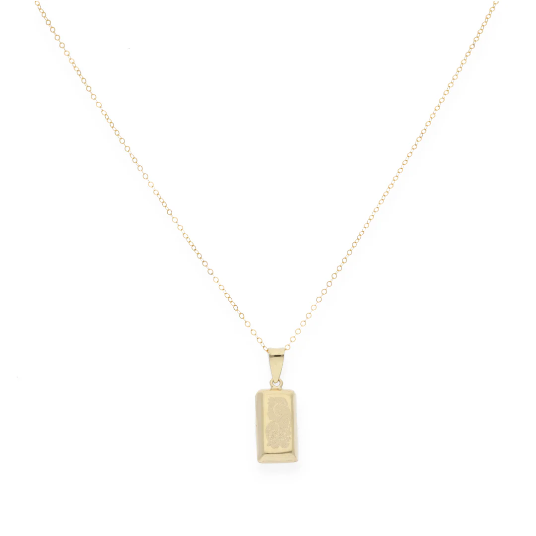 Gold Necklace (Chain with Fortuna Pendant) 18KT - FKJNKL18KU6146 - Image 3