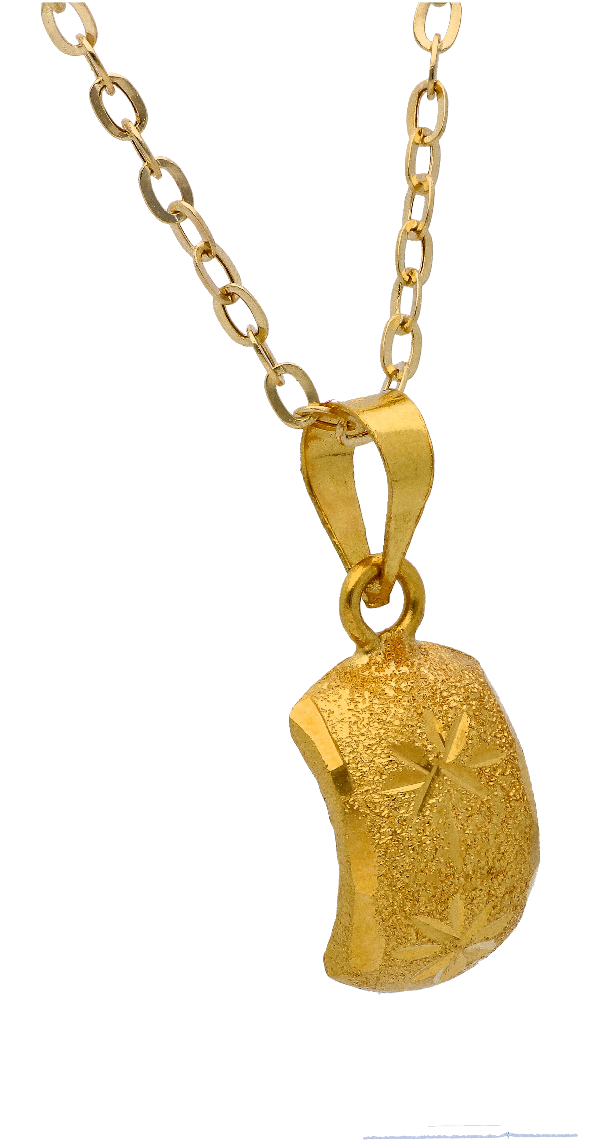 Gold Necklace (Chain with Gold Pendant) 18KT - FKJNKL18KU6291 - Image 2
