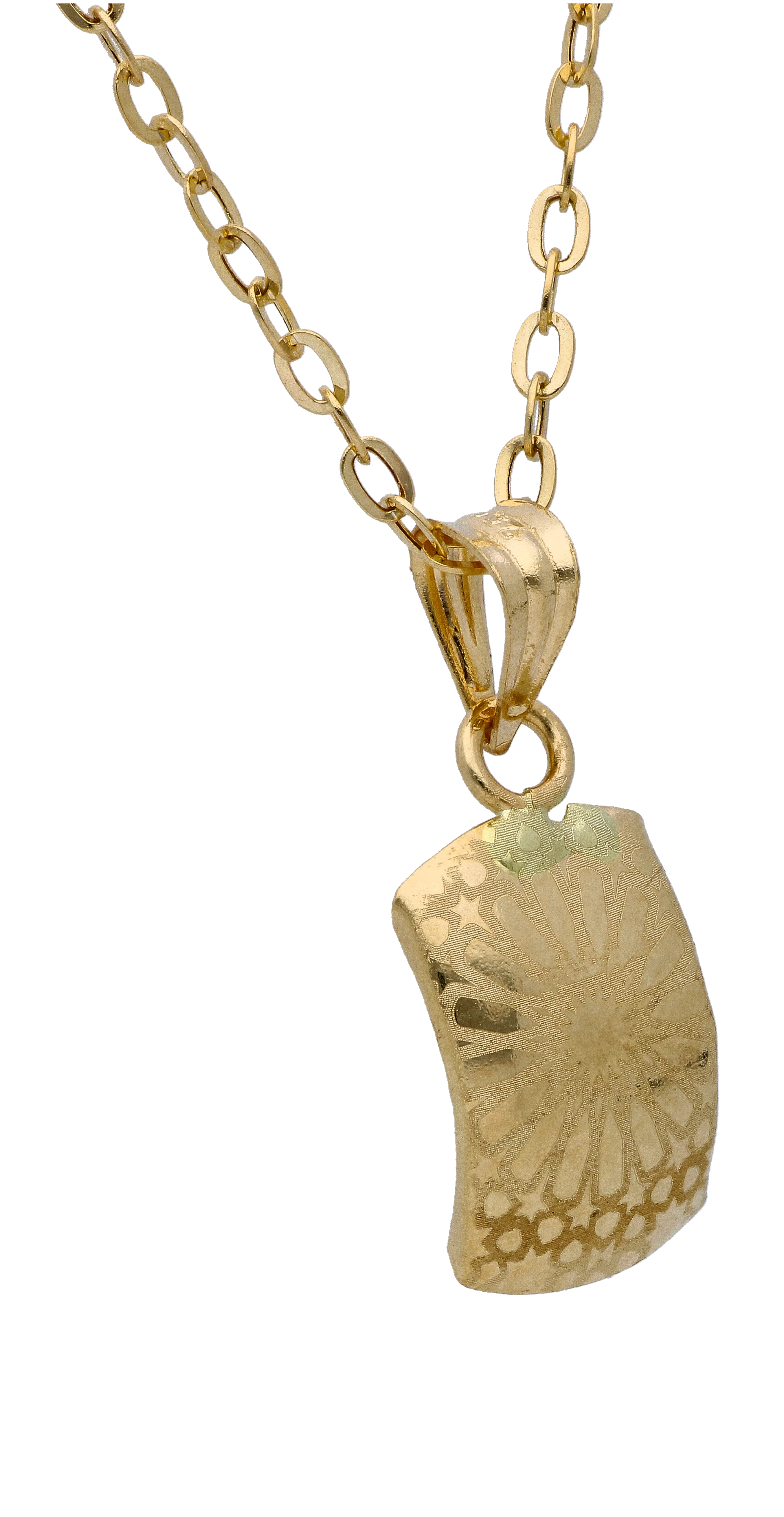 Gold Necklace (Chain with Gold Pendant) 18KT - FKJNKL18KU6293 - Image 2