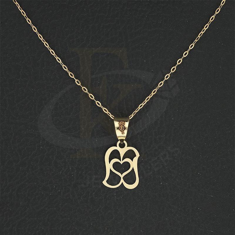 Gold Necklace (Chain with Heart Pendant) 18KT - FKJNKL18K2328 - Image 3