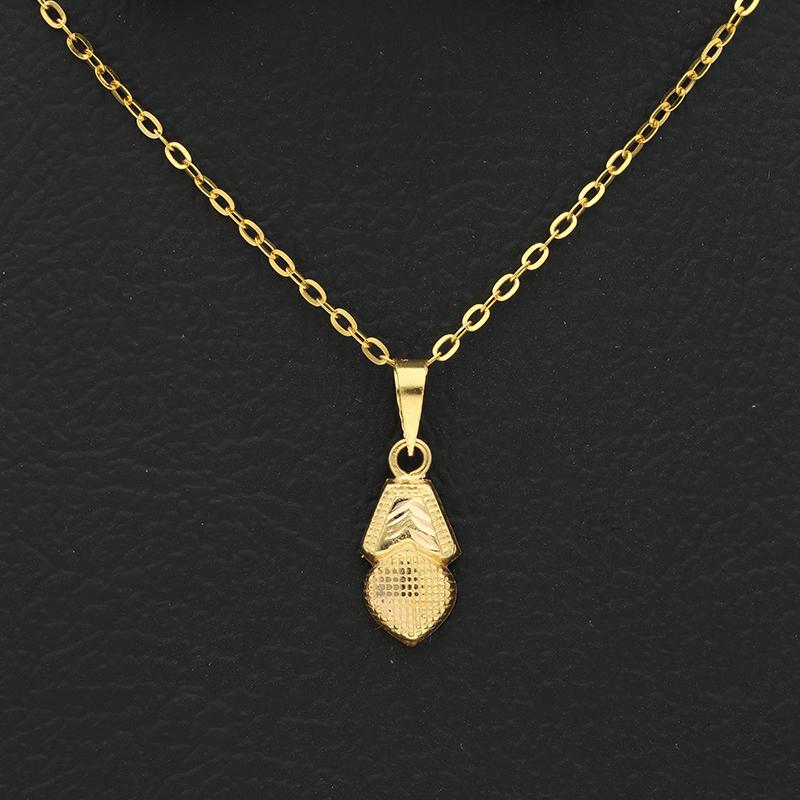 Gold Necklace (Chain with Heart Pendant) 18KT - FKJNKL18K2351 - Image 3