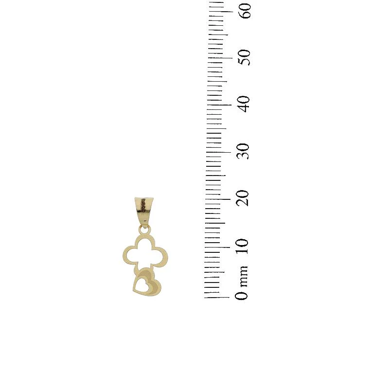 Gold Necklace (Chain with Heart Pendant) 18KT - FKJNKL18K2528 - Image 3