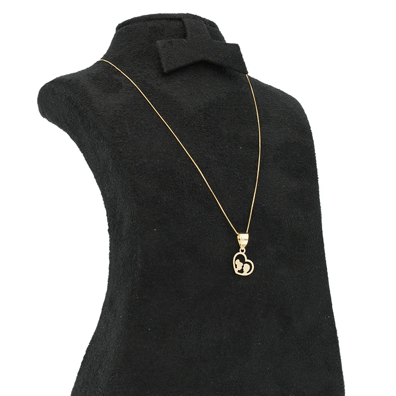 Gold Necklace (Chain with Heart Pendant) 18KT - FKJNKL18KU1025 - Image 3