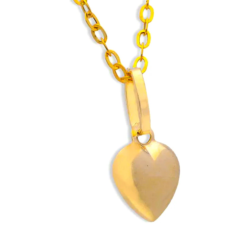 Gold Necklace (Chain with Heart Pendant) 18KT - FKJNKL18KU1051 - Image 2