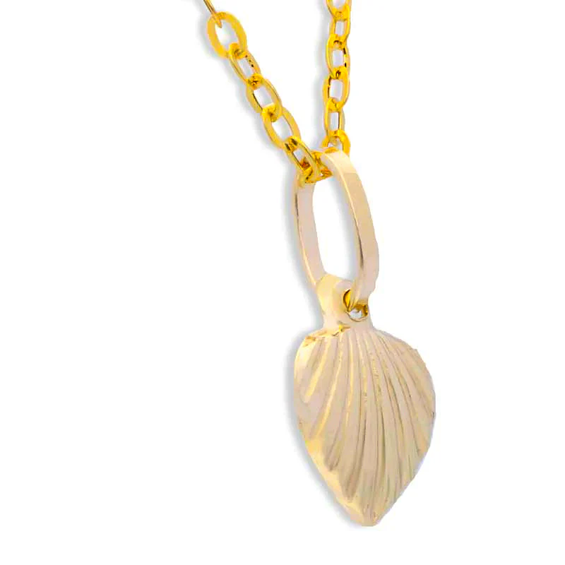 Gold Necklace (Chain with Heart Pendant) 18KT - FKJNKL18KU1052 - Image 2