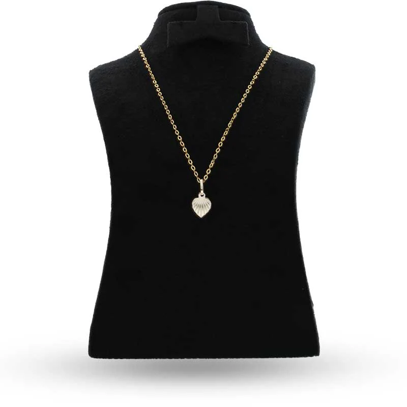Gold Necklace (Chain with Heart Pendant) 18KT - FKJNKL18KU1052 - Image 3