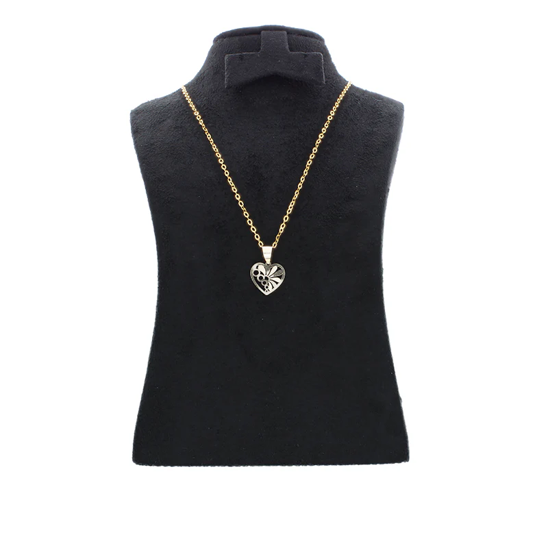 Gold Necklace (Chain with Heart Pendant) 18KT - FKJNKL18KU1059 - Image 2
