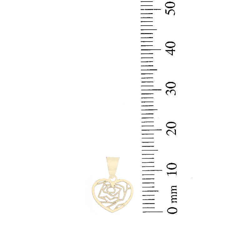 Gold Necklace (Chain with Heart Pendant) 18KT - FKJNKL18KU1067 - Image 4