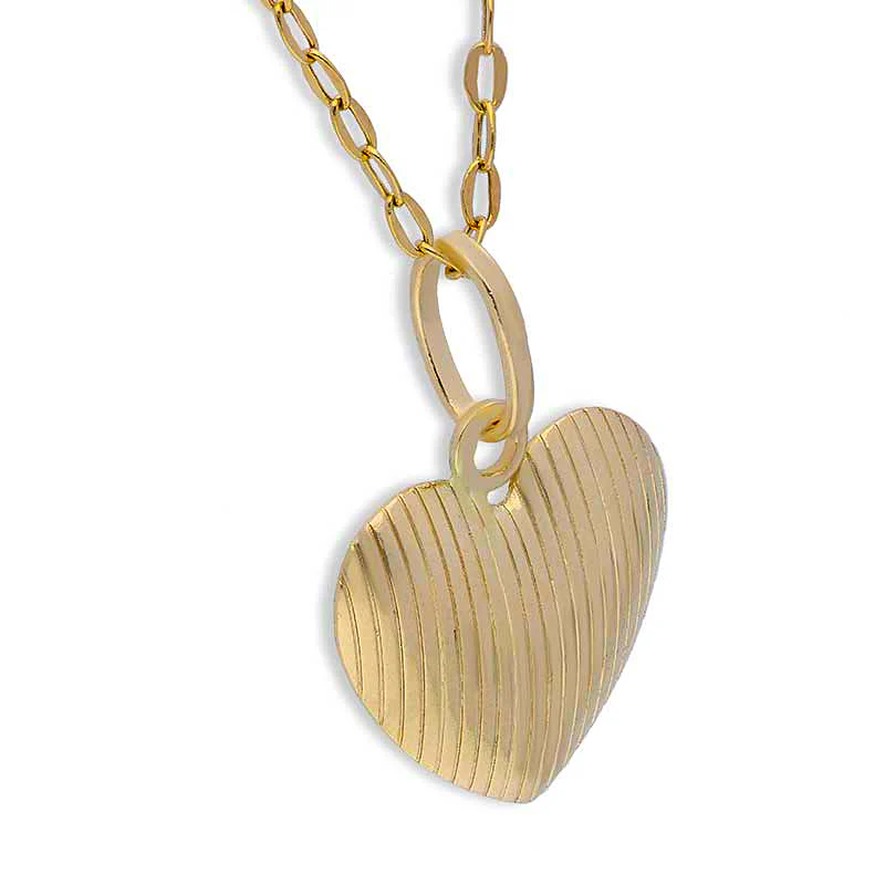 Gold Necklace (Chain with Heart Pendant) 18KT - FKJNKL18KU1123 - Image 2