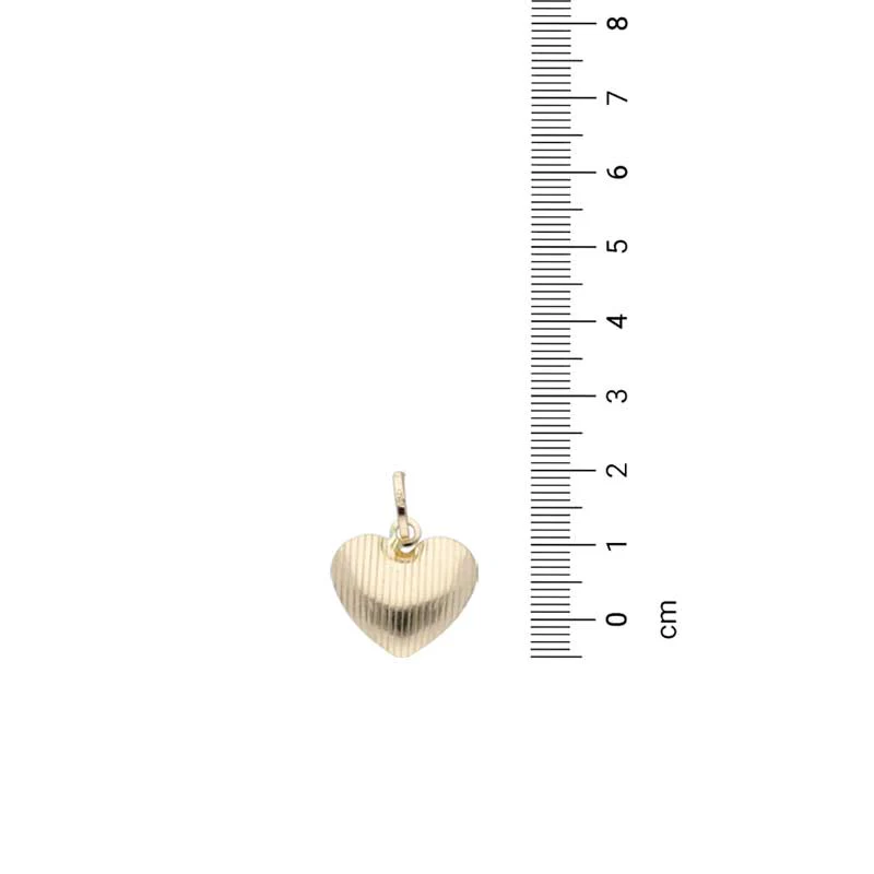 Gold Necklace (Chain with Heart Pendant) 18KT - FKJNKL18KU1123 - Image 4