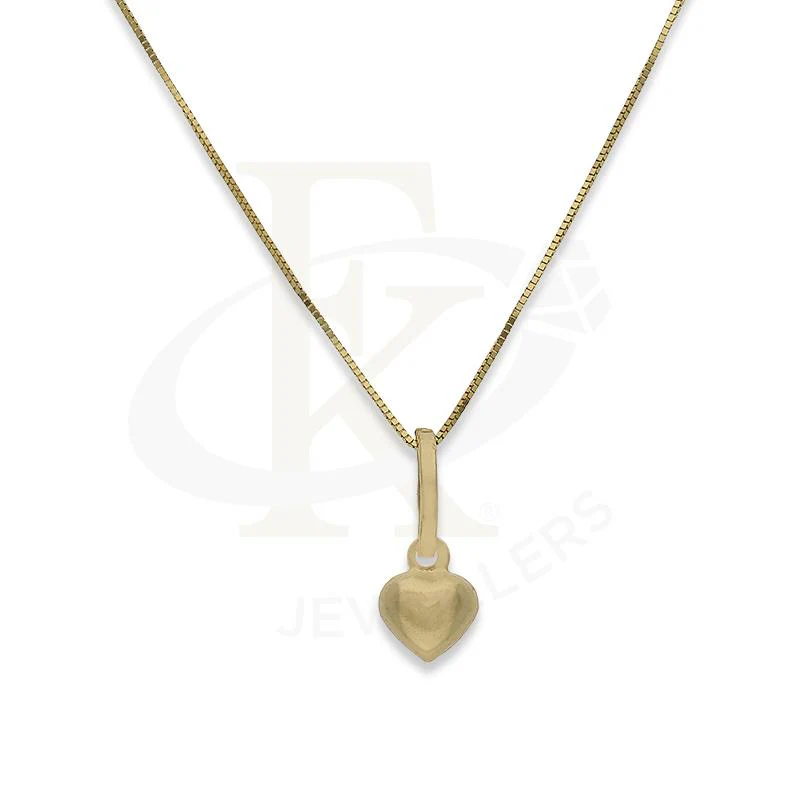 Gold Necklace (Chain with Heart Shaped Pendant) 18KT - FKJNKL18K2291