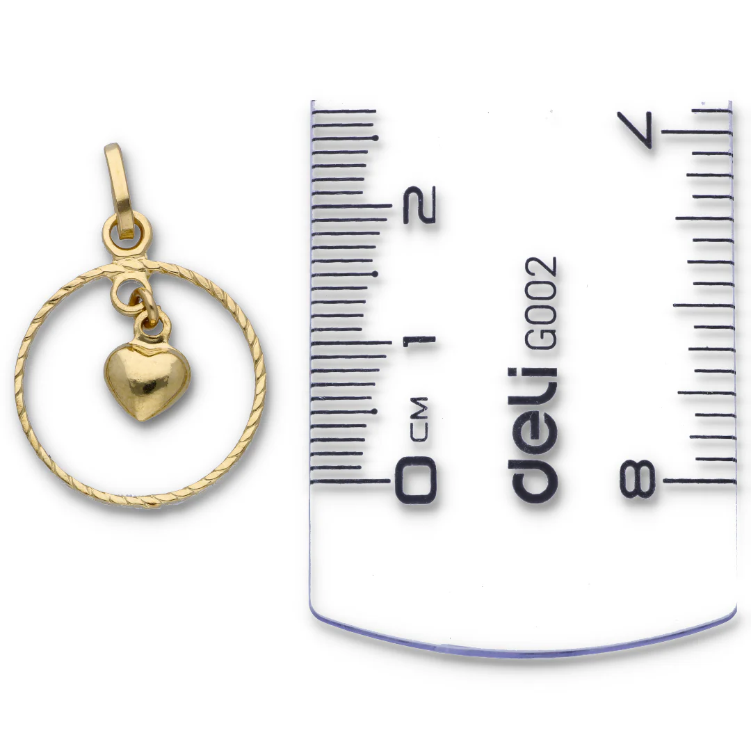 Gold Necklace (Chain with Heart Shaped Pendant) 18KT  - FKJNKL18KU6116 - Image 3