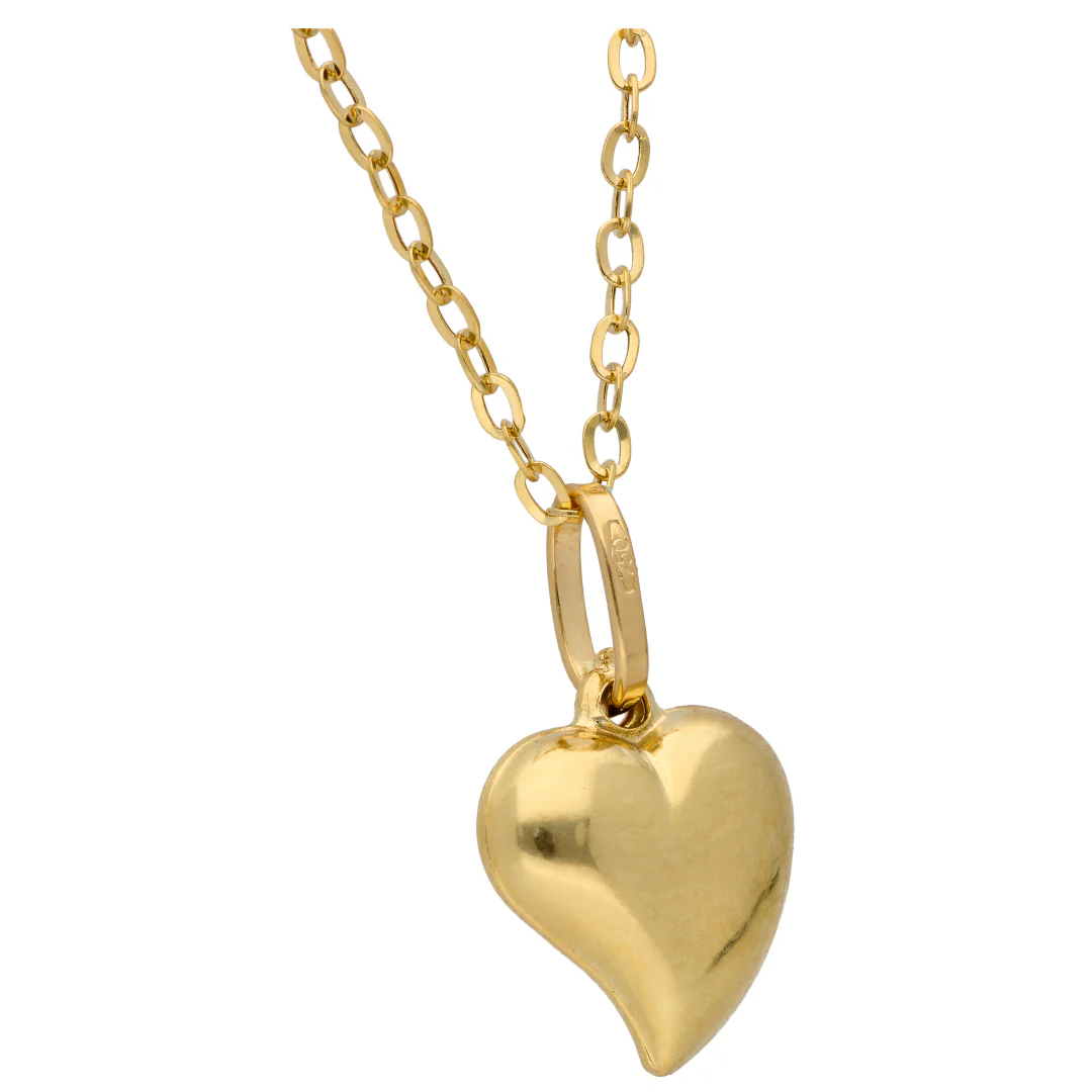 Gold Necklace (Chain with Heart Shaped Pendant) 18KT - FKJNKL18KU6605 - Image 3