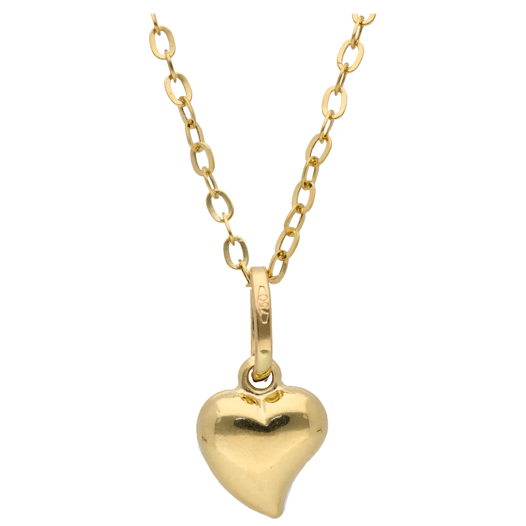 Gold Necklace (Chain with Heart Shaped Pendant) 18KT - FKJNKL18KU6607 - Image 2
