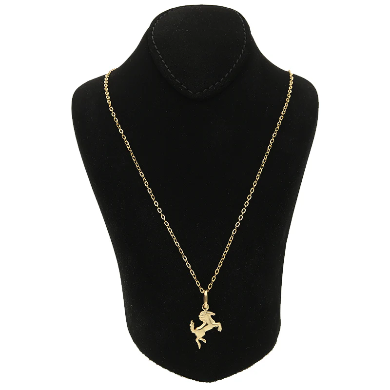 Gold Necklace (Chain with Horse Pendant) 18KT - FKJNKL18KU1100 - Image 4