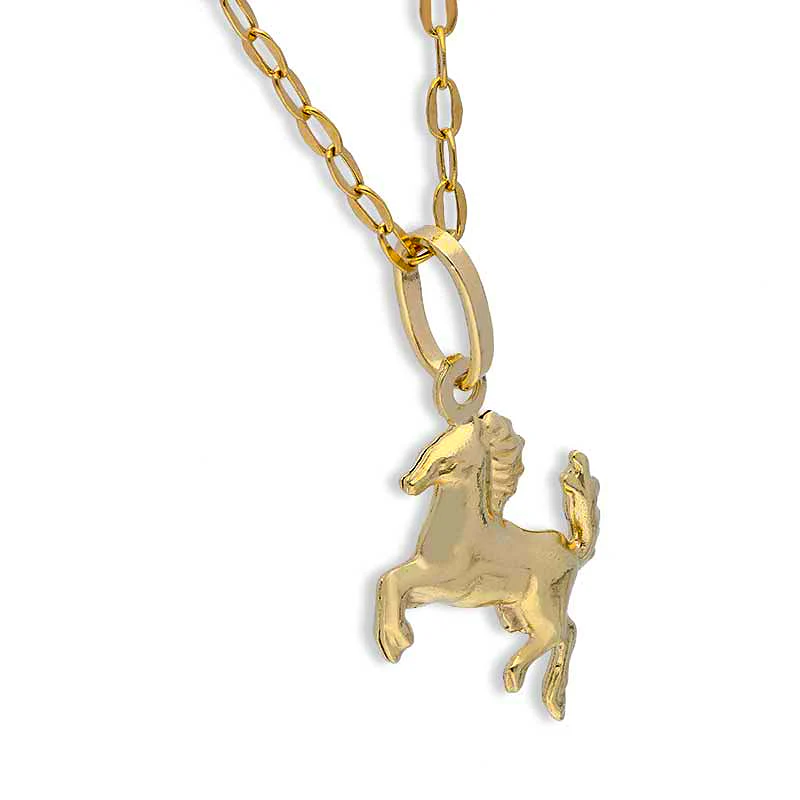 Gold Necklace (Chain with Horse Pendant) 18KT - FKJNKL18KU1125 - Image 2