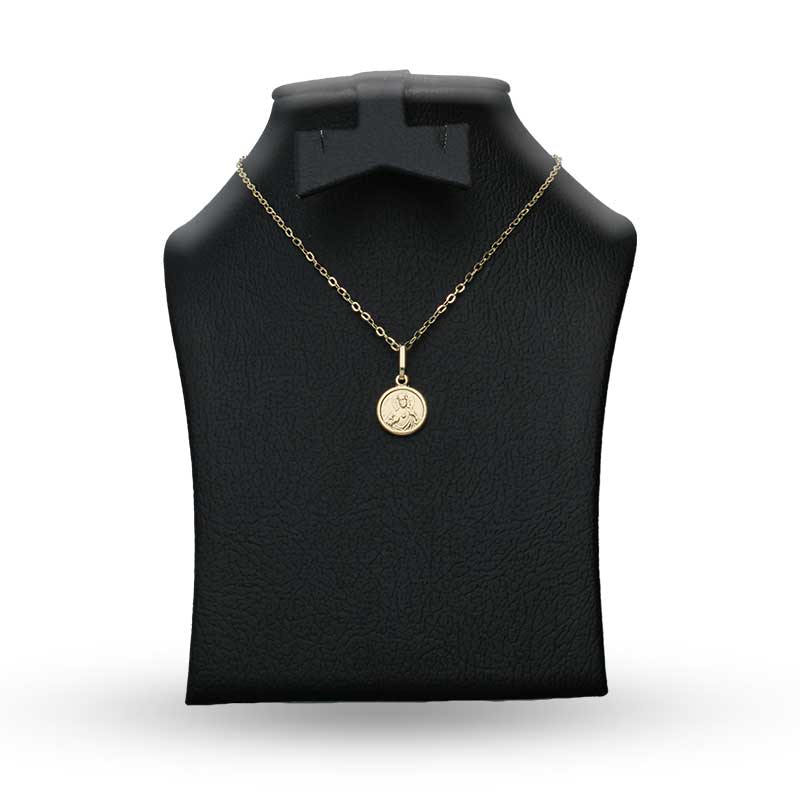 Gold Necklace (Chain with Jesus Christ Pendant) 18KT - FKJNKL18KU1091 - Image 3