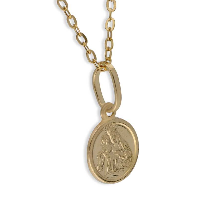 Gold Necklace (Chain with Jesus Christ Pendant) 18KT - FKJNKL18KU1093 - Image 2