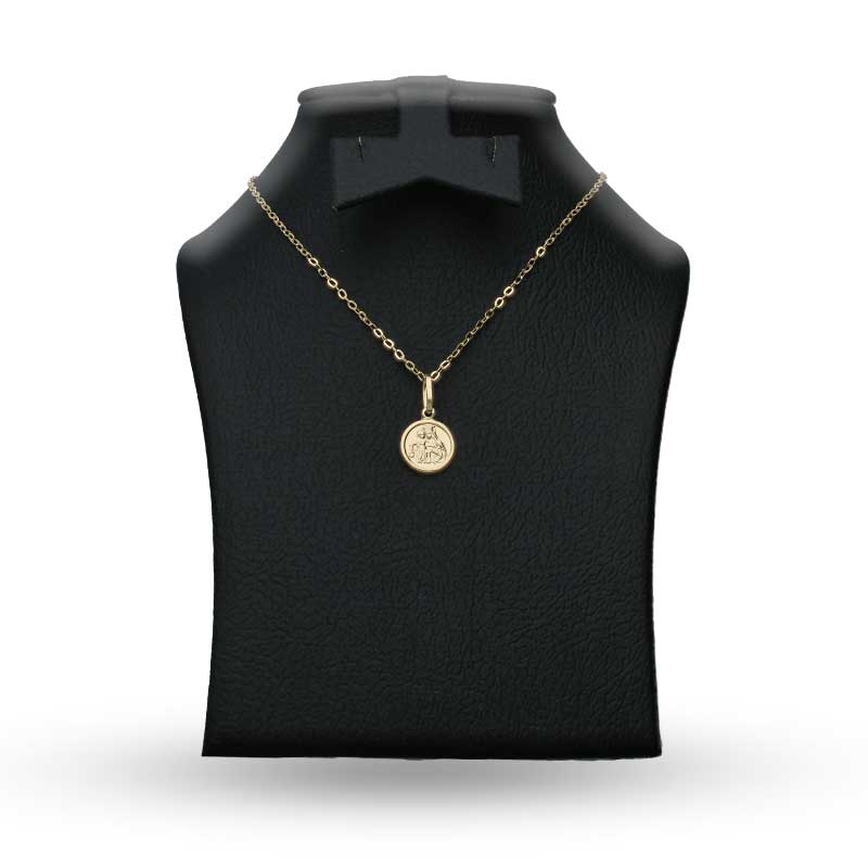 Gold Necklace (Chain with Jesus Christ Pendant) 18KT - FKJNKL18KU1093 - Image 3