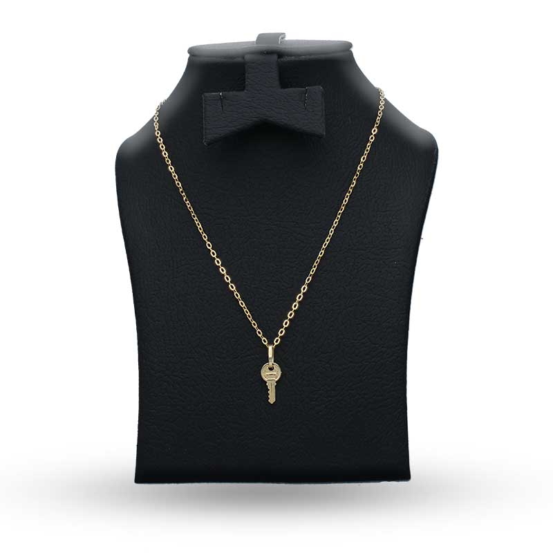Gold Necklace (Chain with Key Pendant) 18KT - FKJNKL18KU1116 - Image 4