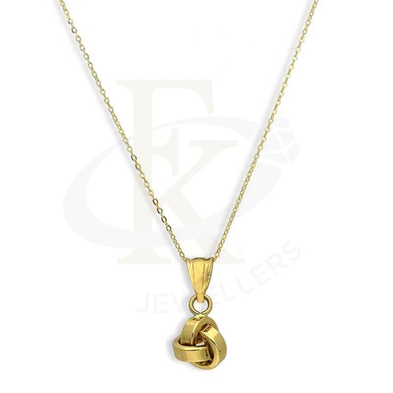 Gold Necklace (Chain with Knot Pendant) 18KT - FKJNKL18K2835