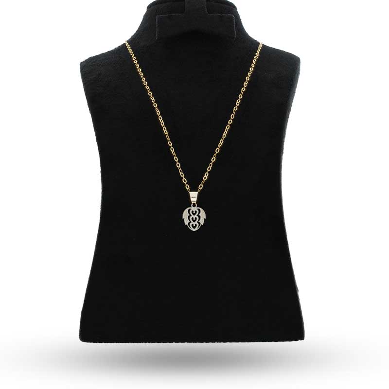 Gold Necklace (Chain with Palm Leaf Pendant) 18KT - FKJNKL18KU1046 - Image 3