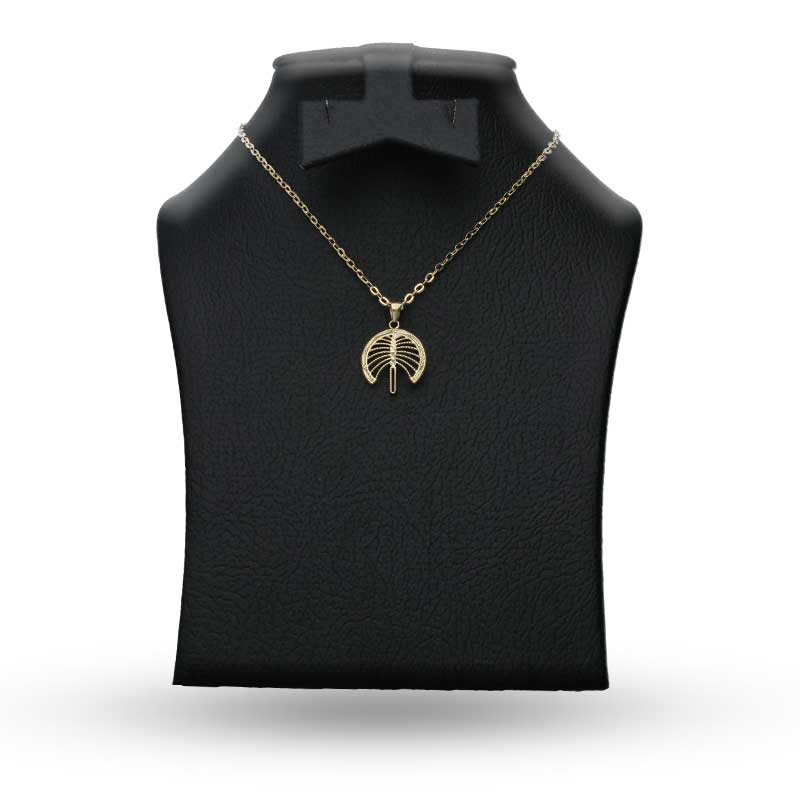 Gold Necklace (Chain with Palm Tree Pendant) 18KT - FKJNKL18KU1096 - Image 3