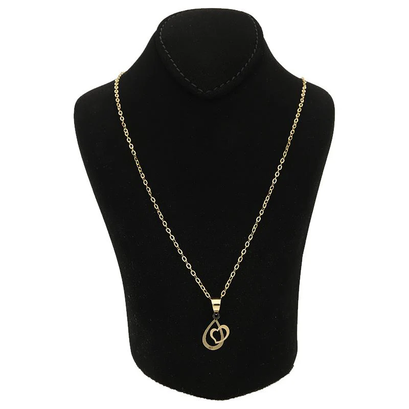 Gold Necklace (Chain with Pear In Heart Pendant) 18KT - FKJNKL18K2527 - Image 5