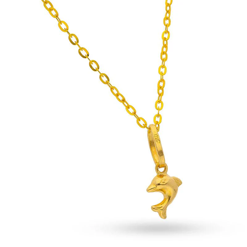 Gold Necklace (Chain with Pendant) 18KT - FKJNKL1169 - Image 2