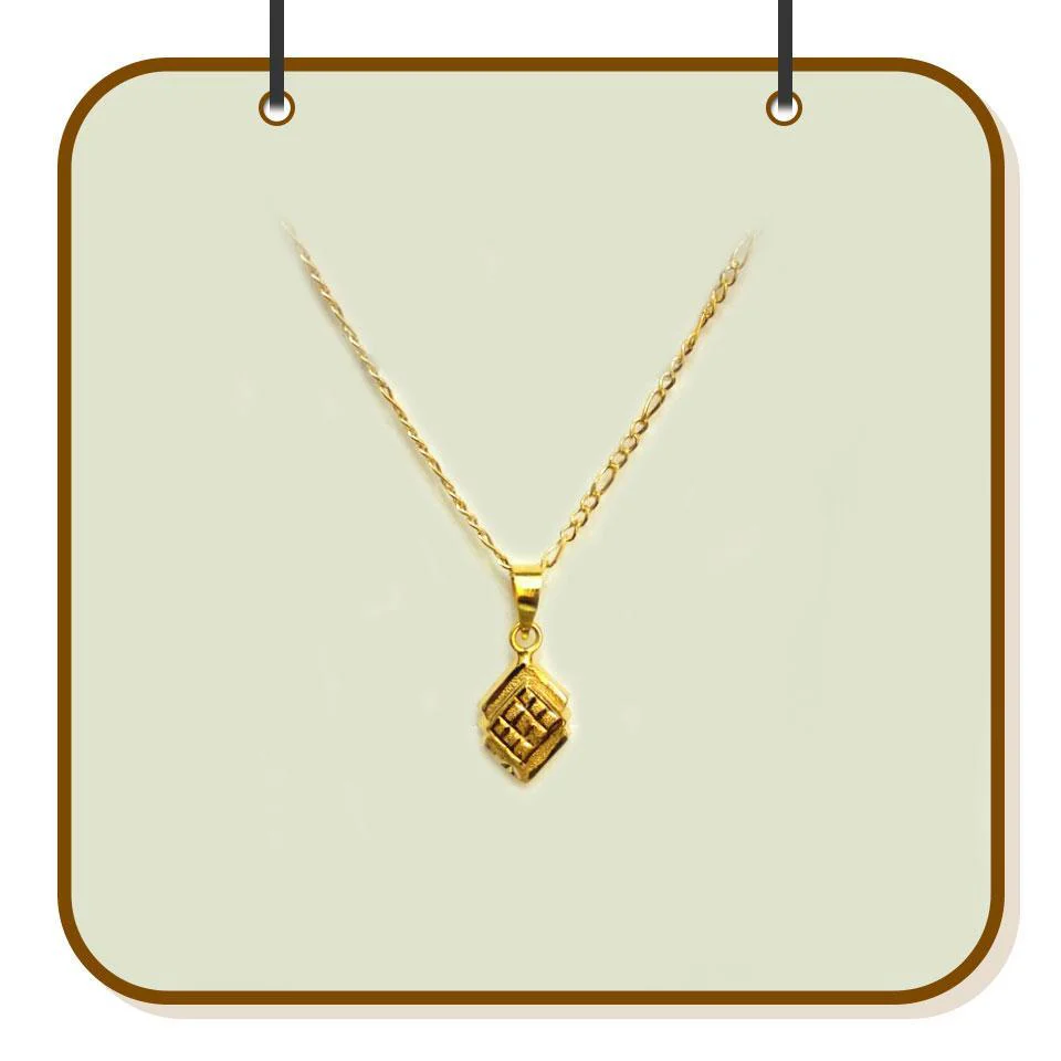 Gold Necklace (Chain with Pendant) 18KT - FKJNKL1200