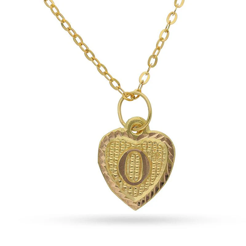 Gold Necklace (Chain with Alphabet Pendant) 18KT - FKJNKL1452 - Image 14