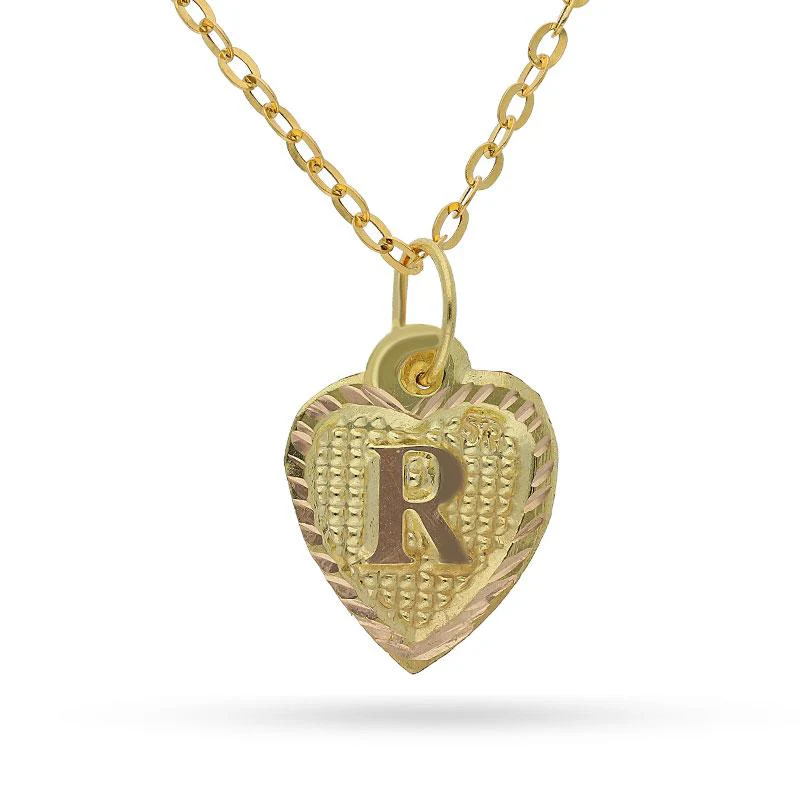 Gold Necklace (Chain with Alphabet Pendant) 18KT - FKJNKL1452 - Image 17