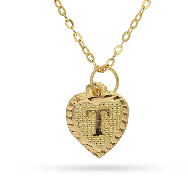 Gold Necklace (Chain with Alphabet Pendant) 18KT - FKJNKL1452 - Image 19
