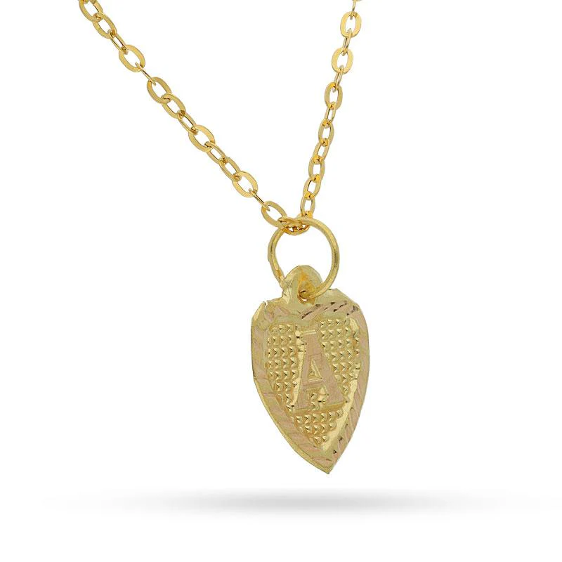 Gold Necklace (Chain with Alphabet Pendant) 18KT - FKJNKL1452 - Image 2