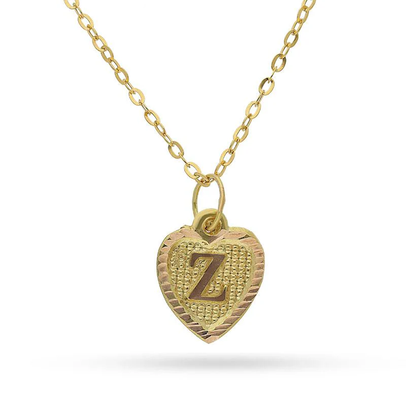 Gold Necklace (Chain with Alphabet Pendant) 18KT - FKJNKL1452 - Image 24