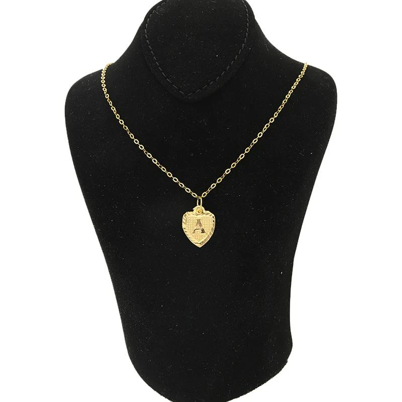 Gold Necklace (Chain with Alphabet Pendant) 18KT - FKJNKL1452 - Image 25