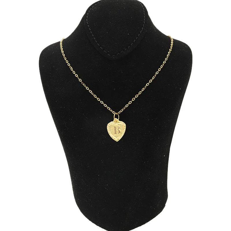 Gold Necklace (Chain with Alphabet Pendant) 18KT - FKJNKL1452 - Image 26