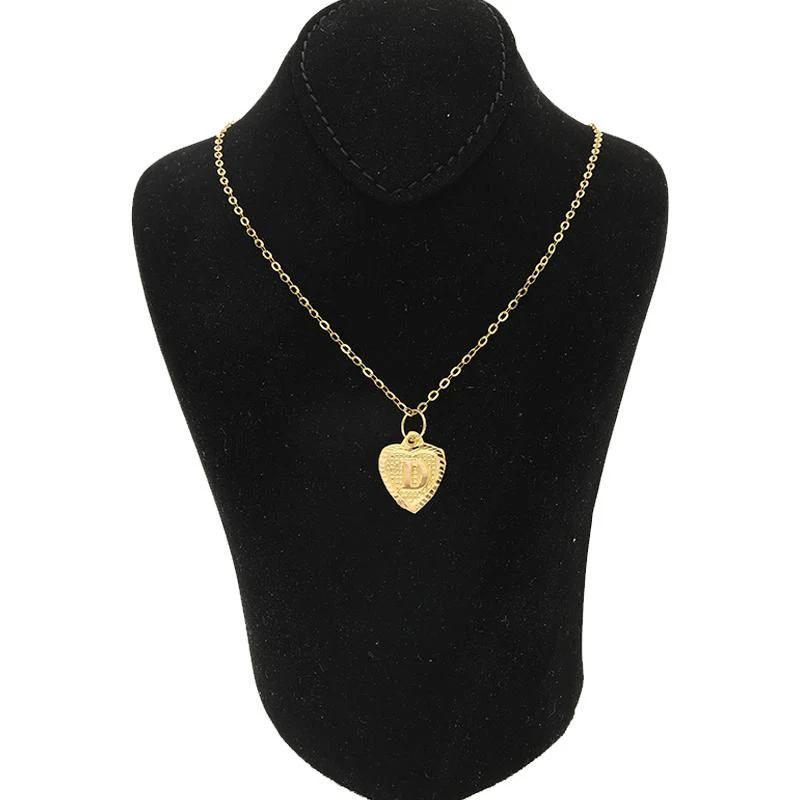 Gold Necklace (Chain with Alphabet Pendant) 18KT - FKJNKL1452 - Image 28