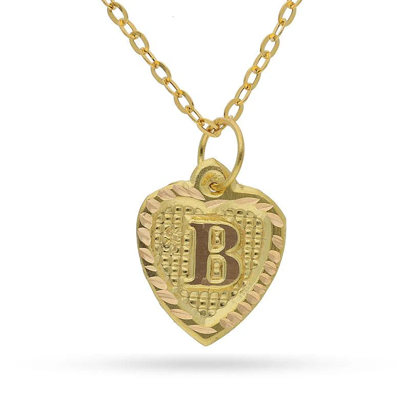 Gold Necklace (Chain with Alphabet Pendant) 18KT - FKJNKL1452 - Image 3