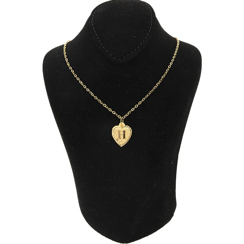 Gold Necklace (Chain with Alphabet Pendant) 18KT - FKJNKL1452 - Image 31