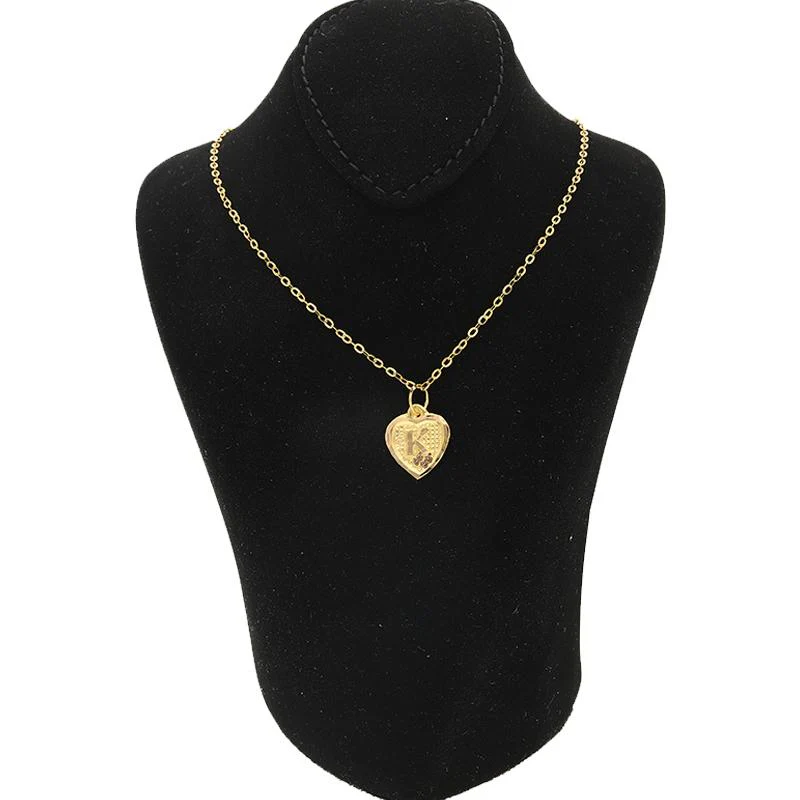 Gold Necklace (Chain with Alphabet Pendant) 18KT - FKJNKL1452 - Image 34