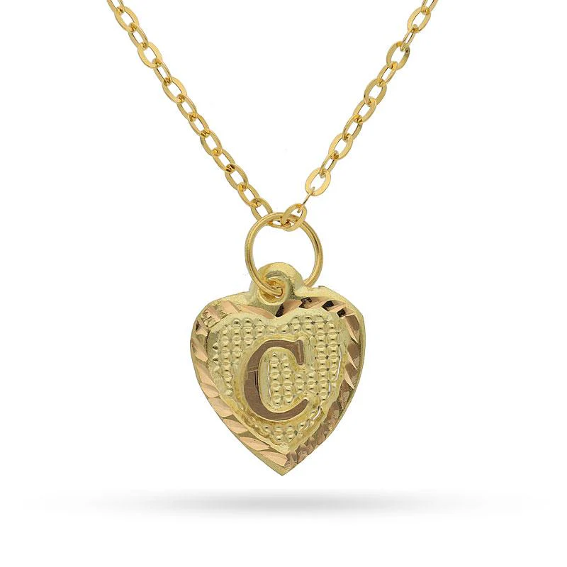 Gold Necklace (Chain with Alphabet Pendant) 18KT - FKJNKL1452 - Image 4