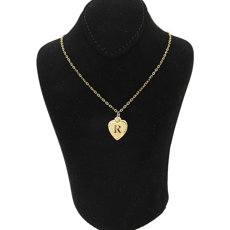 Gold Necklace (Chain with Alphabet Pendant) 18KT - FKJNKL1452 - Image 40