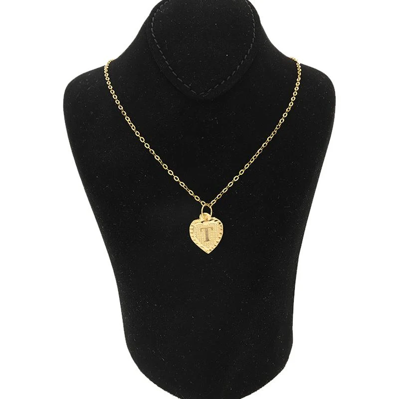 Gold Necklace (Chain with Alphabet Pendant) 18KT - FKJNKL1452 - Image 42