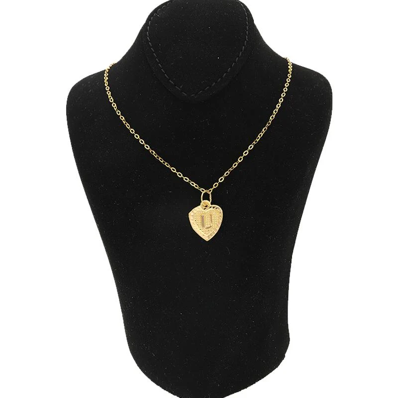 Gold Necklace (Chain with Alphabet Pendant) 18KT - FKJNKL1452 - Image 43