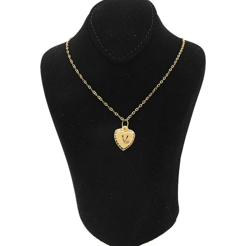 Gold Necklace (Chain with Alphabet Pendant) 18KT - FKJNKL1452 - Image 44